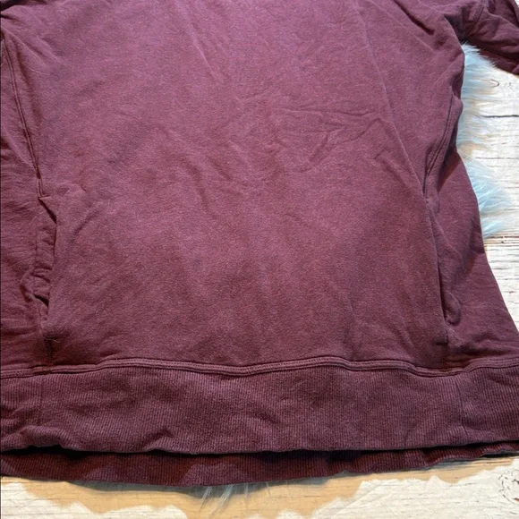 Lululemon Stress Less Hoodie in Heathered Bordeaux Drama sz 8 - Picture 6 of 8